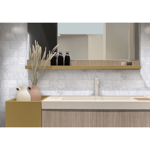 Apollo Tile Gray 3-in. x 6-in. Honed Marble Subway Tile (5 Sq ft/case)