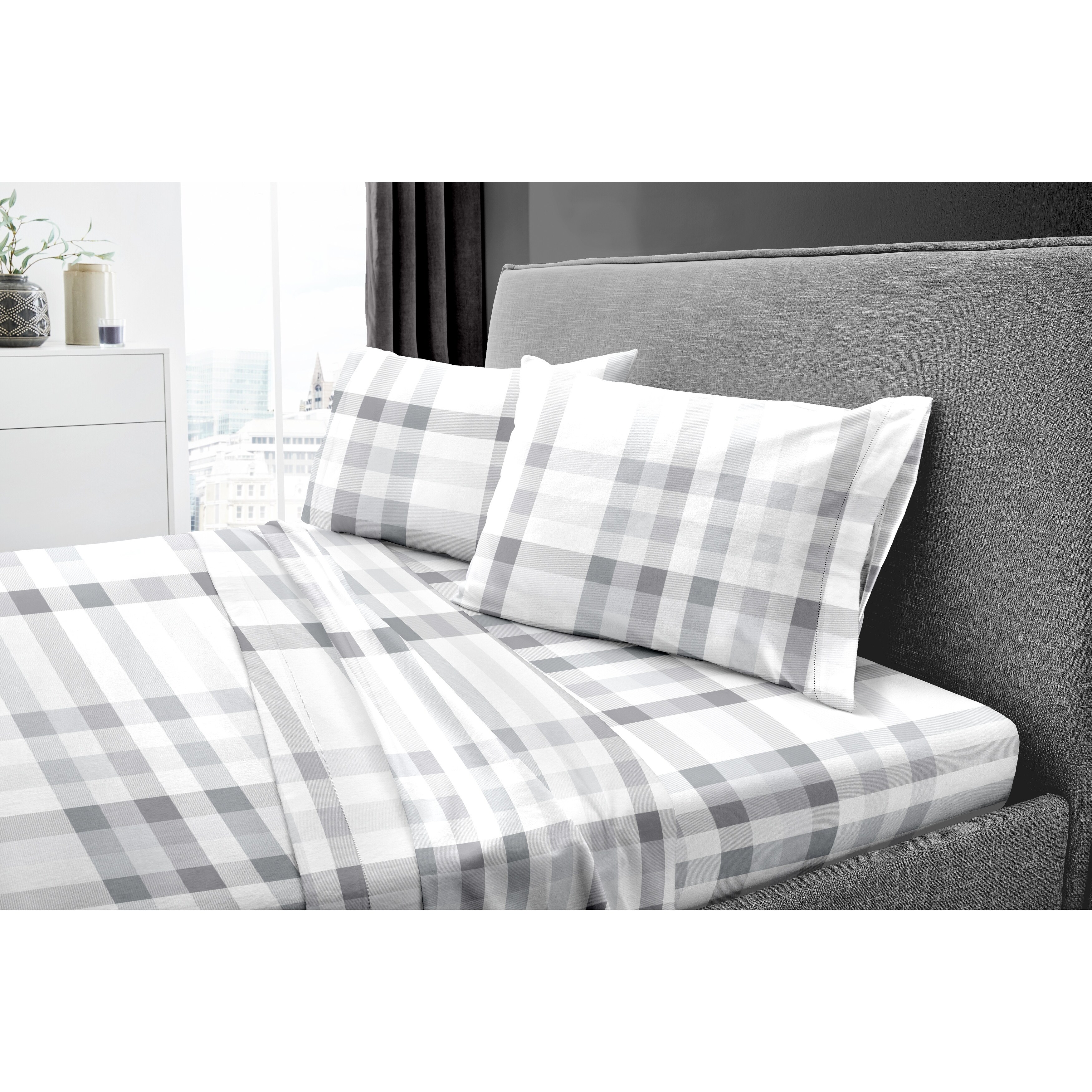 Dormisette Luxury German Flannel 6-ounce Hemstitch Bed Sheet Set