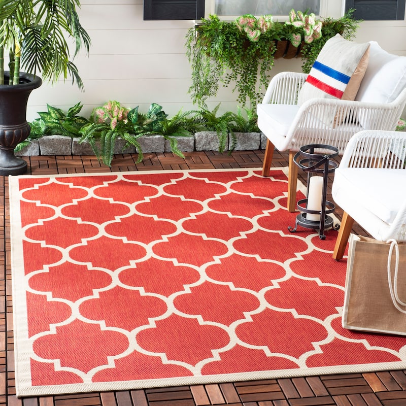 SAFAVIEH Courtyard Kathy Indoor/ Outdoor Waterproof Patio Backyard Rug