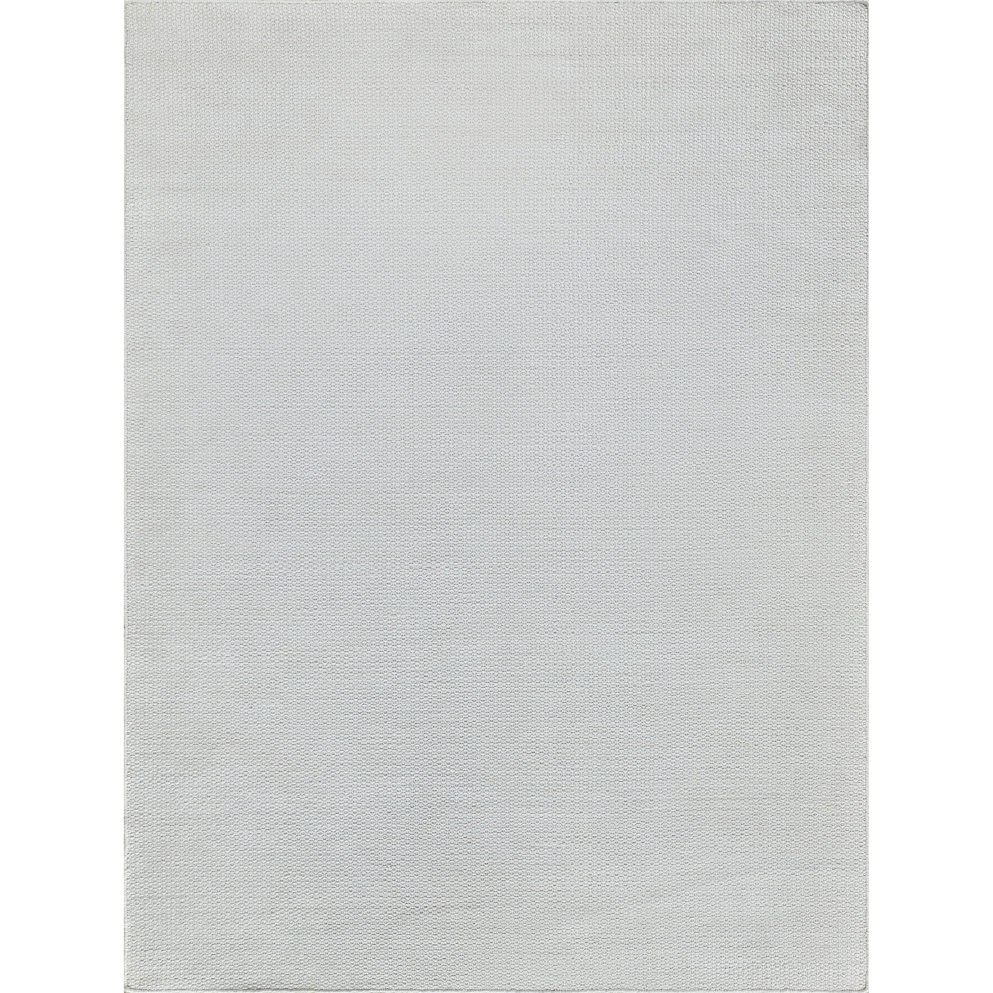 EXQUISITE RUGS Gamma Indoor/Outdoor Flatweave PET yarn Ivory Area Rug.
