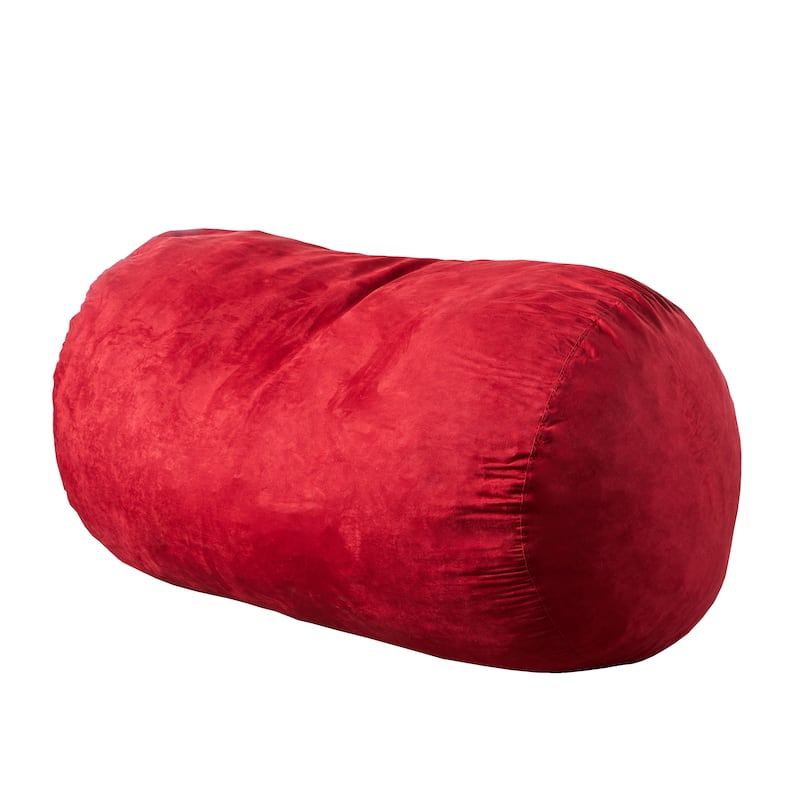 Firefly 6.5 Foot Suede Cylindrical Bean Bag