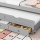preview thumbnail 11 of 17, Twin Size Bed with Headboard,Trundle and Three Storage Drawers
