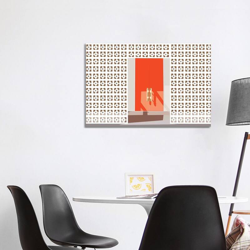 iCanvas "Mid Century Modern Front Door" by Jen Bucheli Canvas Print - 26x40x1.5