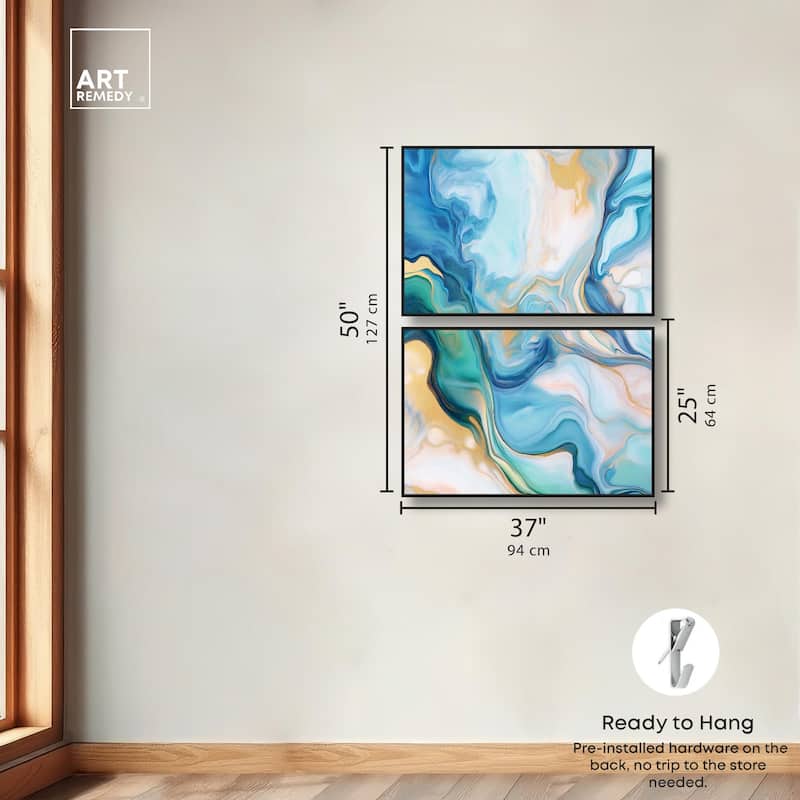 Visions Pastel II Canvas Set of 2 by Art Remedy