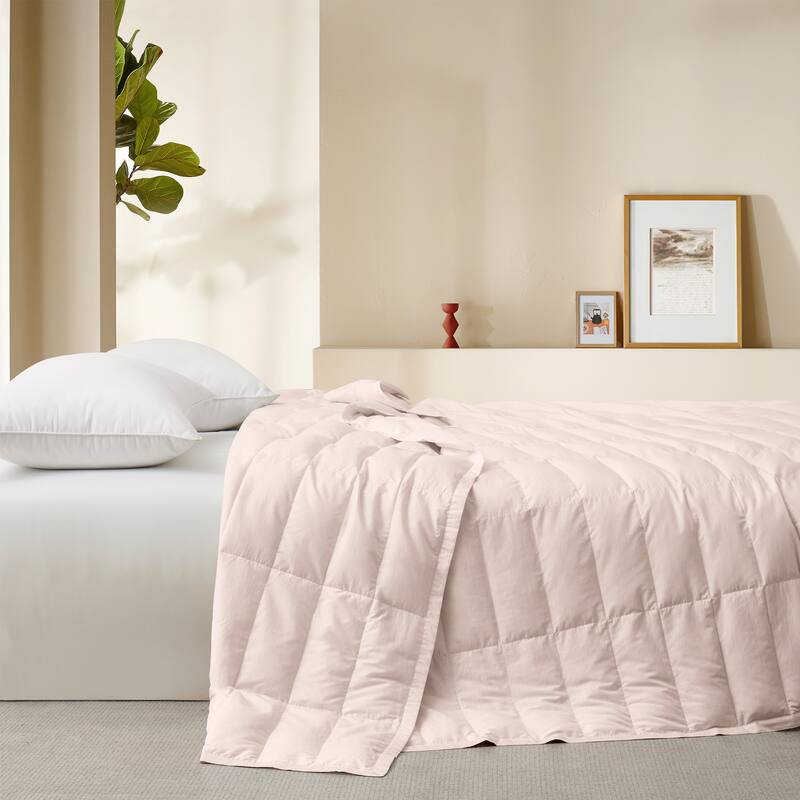 Hotel Luxury Down Cooling Blanket, Breathable Silky Soft & Smooth Lyocell Fabric