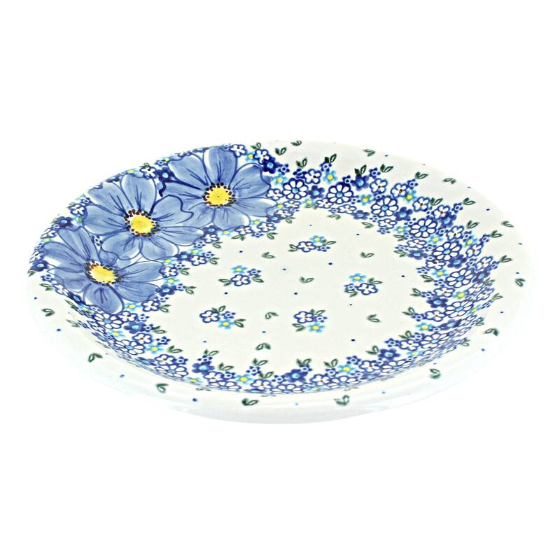 Blue Rose Polish Pottery Vena Dinner Plate
