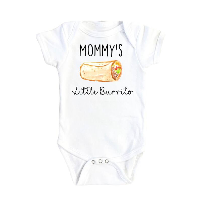 Burrito Mommy - Baby Boy Girl Clothes Infant Bodysuit Funny Cute Newborn - Natural - Newborn