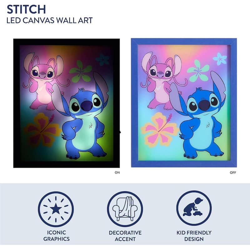 Disney Stitch Angel LED Wall Art