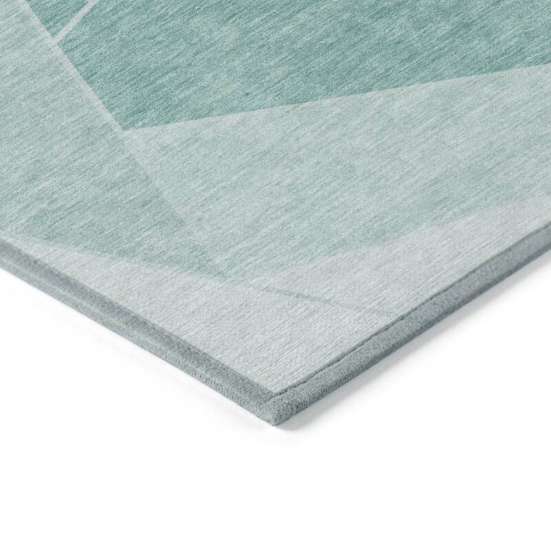 HomeRoots Geometric Transitional Rectangle Outdoor Rug