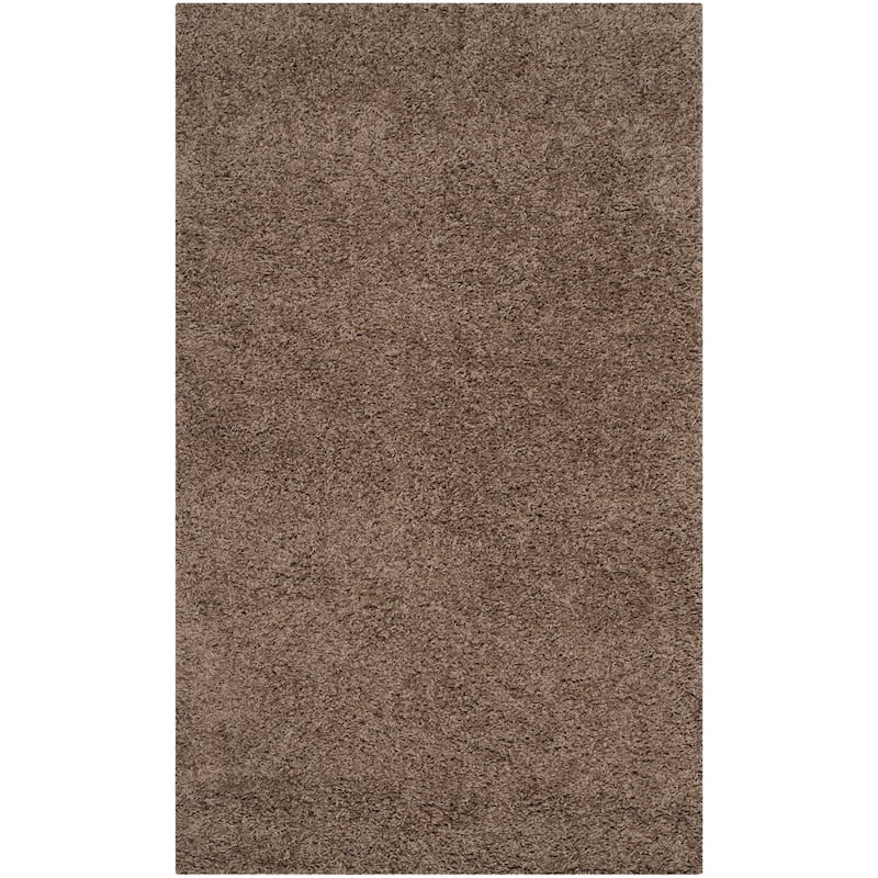 SAFAVIEH Laguna Shag Verdiana Solid Color 2-inch Thick Rug.