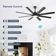 preview thumbnail 58 of 199, 42“/52"/60"/48" Noiseless Walnut Wood Ceiling Fan with Remote Control, Integrated Light Optional