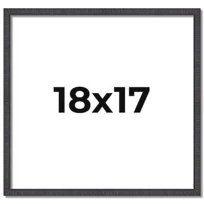 18x17 Frame Brown Solid Wood Picture Frame - Complete Modern Photo