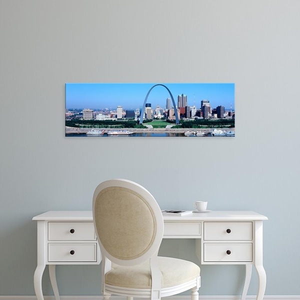 Easy Art Prints Panoramic Images's 'USA, Missouri, St. Louis, Gateway Arch' Premium Canvas Art