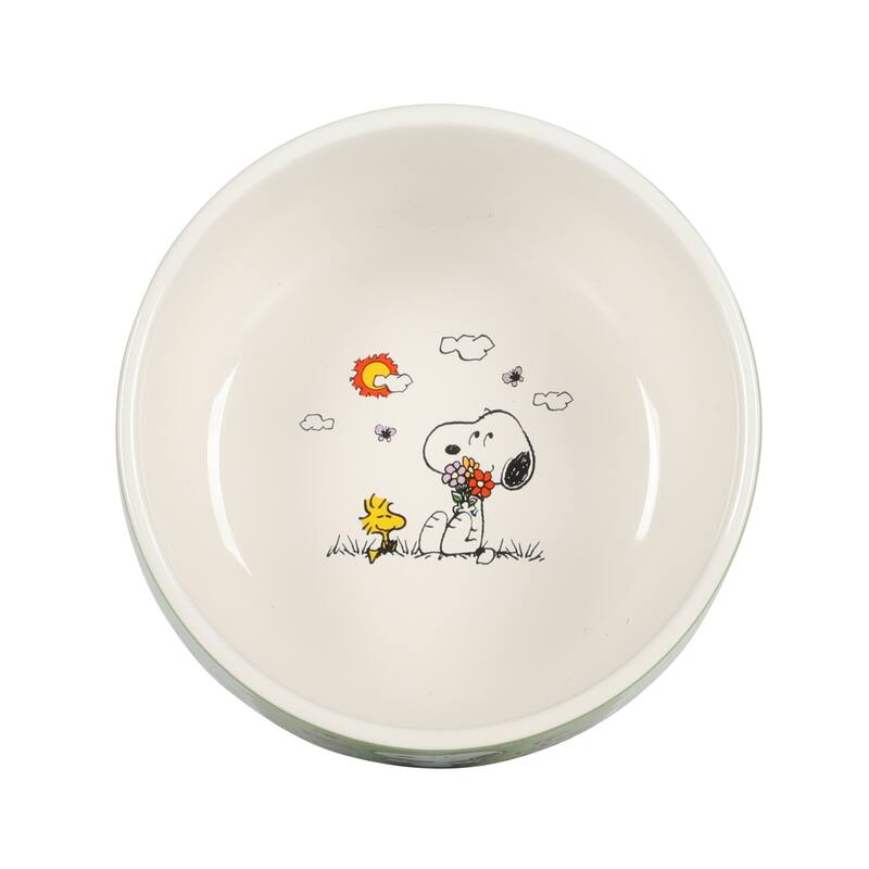 Peanuts Snoopy 4 Pack Stackable 5.5" Decorate Stoneware Bowl Set