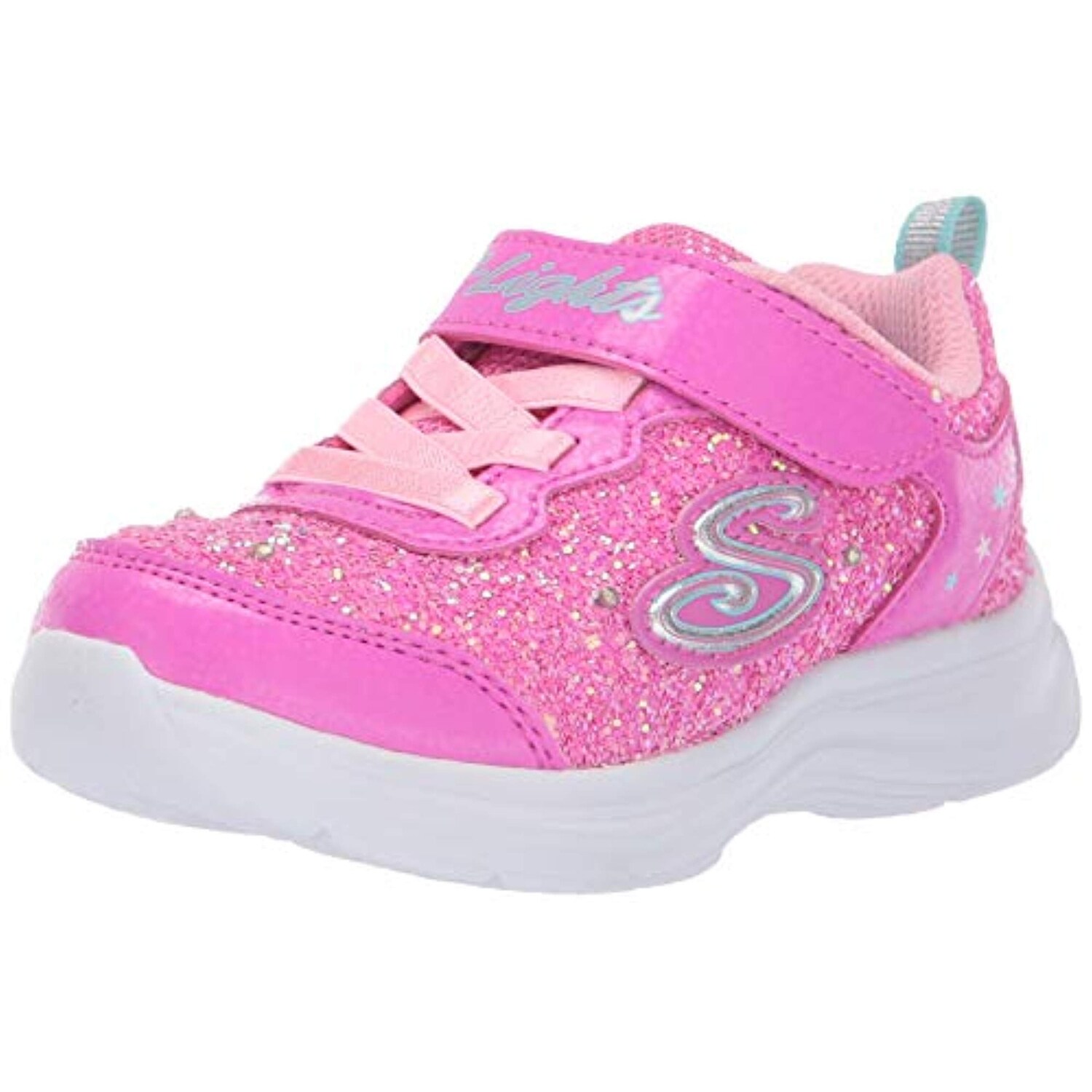 Skechers Baby Girls' Litebeams Gleam N'DREAM Sneaker, neon PinkMulti, 9 Medium US Toddler Skechers Baby Girls' Litebeams Gleam N'DREAM Sneaker, neon PinkMulti, 9 Medium US Toddler