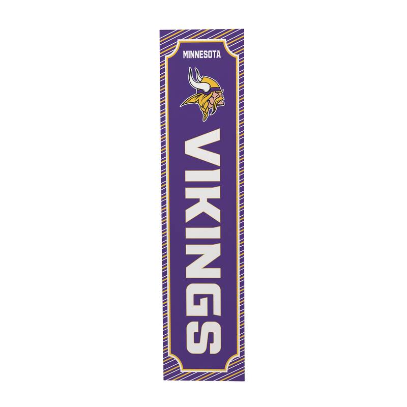 47" Double Sided Seasonal Porch Leaner, Minnesota Vikings - 47" x 11.25"