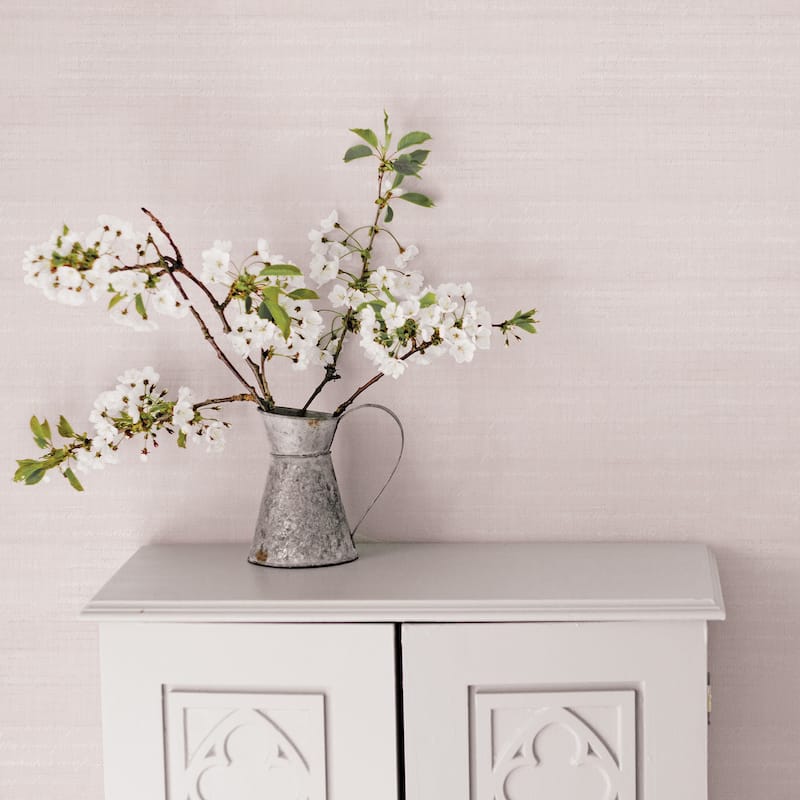 Galerie Wallcoverings Vintage Roses Pretty Script Non-Woven Matte Wallpaper Roll
