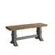 preview thumbnail 11 of 18, Eleanor Black Farmhouse Trestle Base Slat Back 6-piece Dining Set by iNSPIRE Q Classic