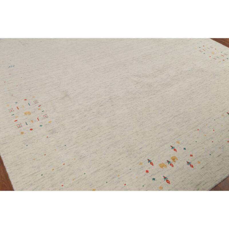 Tribal Gabbeh Area Rug Handmade Wool Carpet - 8'5"x 11'7"