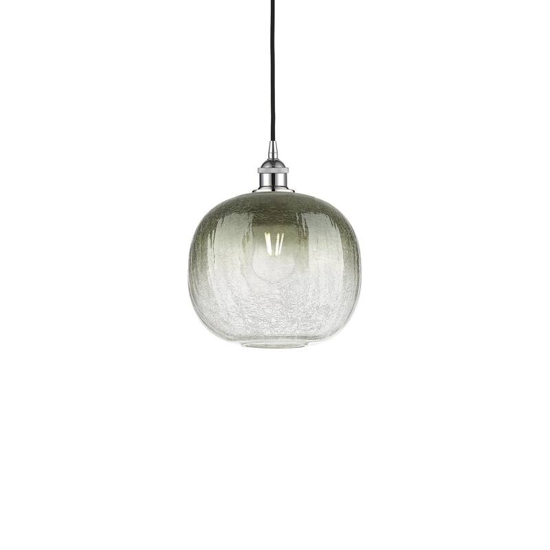 Innovations Lighting 616-1P-12-11 Brookhaven Sphere Pendant Brookhaven - Polished Chrome / Slate