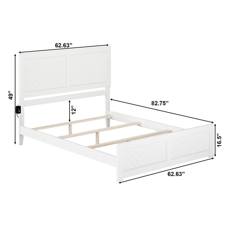 Canyon Foundation Bed Frame with Matching Footboard