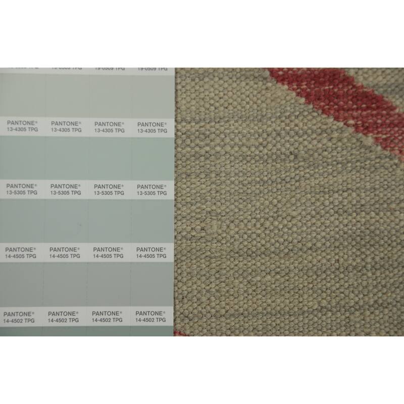 Hand Woven Oriental 100% Wool Carpet Southwestern Tribal Multi-Colored Kilim Area Rug - 8' 0'' X 4' 11''