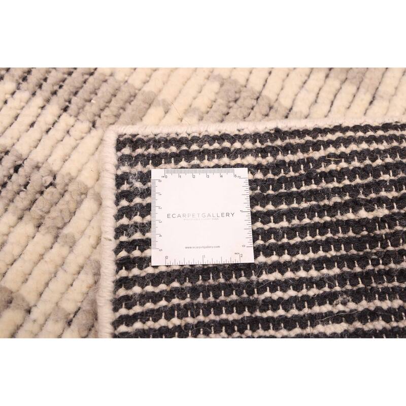 ECARPETGALLERY Hand-knotted Tangier Ivory Wool Rug - 8'0 x 9'10