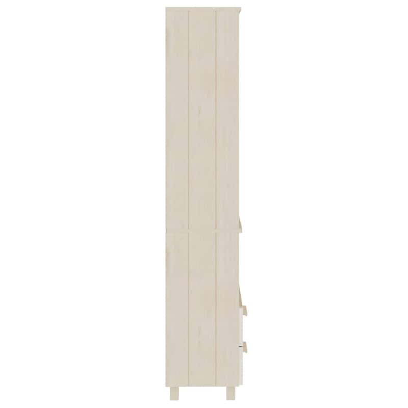 vidaXL Cabinet Bookshelf Entryway Cabinet with Storage HAMAR Solid Wood Pine - 23.6"x13.8"x70.9"