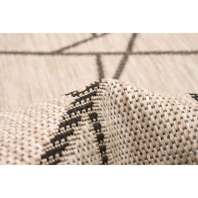 ECARPETGALLERY Sisal Abstract Indoor/ Outdoor Rug