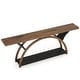 preview thumbnail 24 of 24, 2-Tier Narrow Long Console Sofa Table with Semi-Circular Frame for Entryway,Gray Hallway Accent Tables