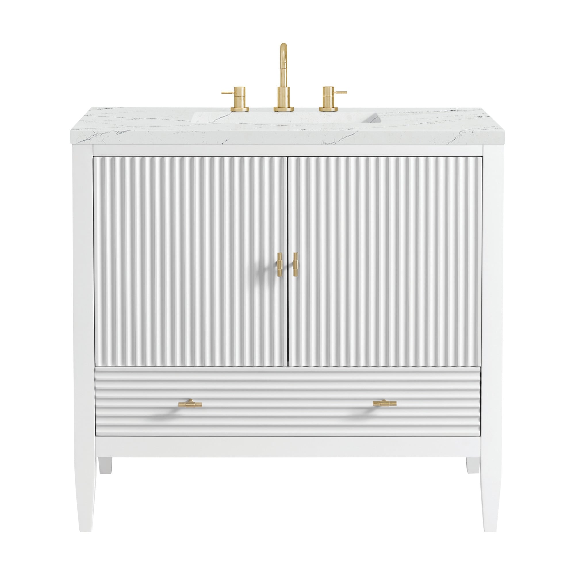 James Martin Vanities 485-V36-3ENC Myrrin 36" Single Basin Wood Vanity
