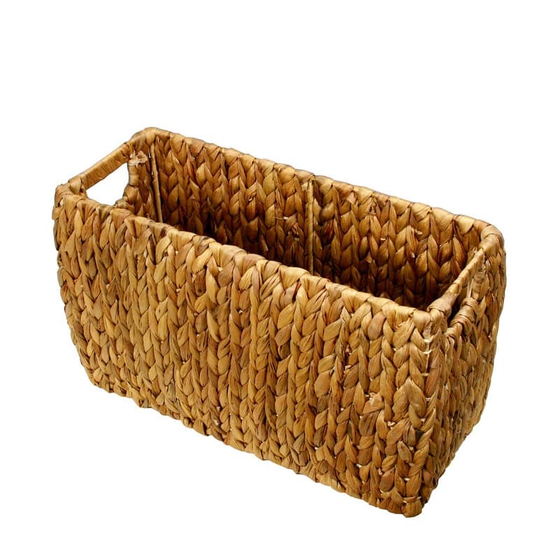 Hyacinth Magazine Rack Record Album Basket - 16"W" x 10"H x 6"D
