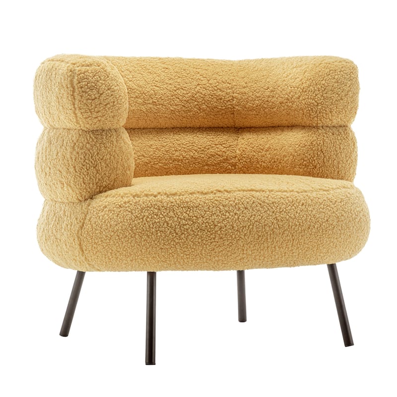 XINMICS Modern Accent Chair Upholstered Armchair for Living Room, Bedroom
