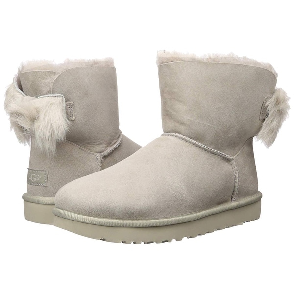 ugg classic mini fluff bow boot