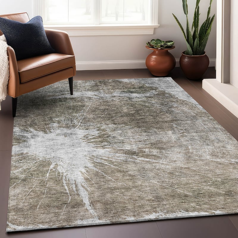 Premium Washable Super Soft Abstract Woodgrain Mayfield Rug