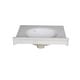 preview thumbnail 9 of 29, Fine Fixtures White Cultured Marble Top With Integrated Sink, 4" Backsplash and Overflow Included.