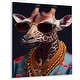 Designart 'Photorealistic Of Giraffe I' Animals Giraffe Gangster Mafia ...