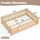 preview thumbnail 2 of 159, Wood Floor Bed with Safety Guardrails and Door