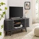 preview thumbnail 1 of 25, Render 46" Corner TV Stand Charcoal