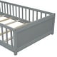 preview thumbnail 40 of 44, Twin size Floor Platform Bed with Built-in Book Storage Rack
