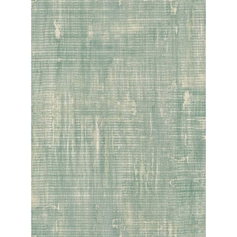 Seabrook Designs Koi Imperial Linen Unpasted Wallpaper - 20.5 in. W x 33 ft. L - Metallic Pearl and Forest Green