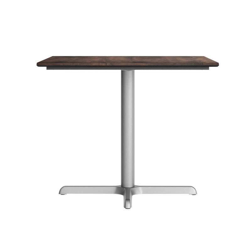 Commercial HPL Tabletop with Table Height Crisscross Base
