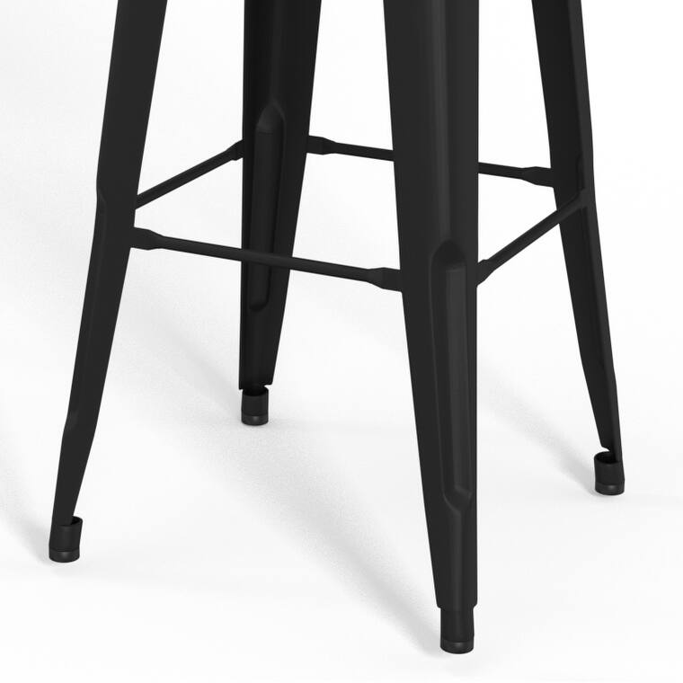 WYNDENHALL Freya Industrial Metal Stool (Set of 2)