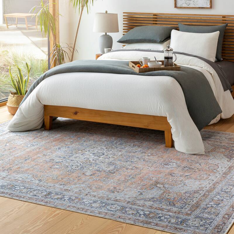 Artistic Weavers Junius Traditional Medallion Area Rug - 7' 10" x 10' 2" - Slate