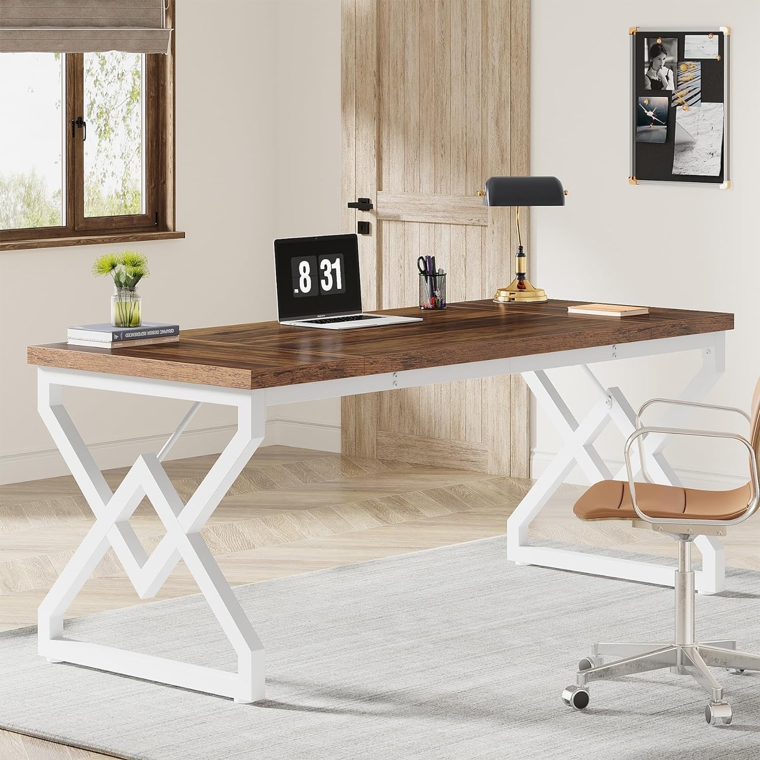 63” Executive Desk, Large Office Computer Desk