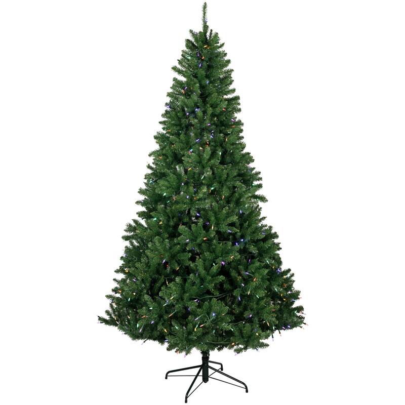 7.5' Pre-Lit Manchester Pine Instant Connect Artificial Christmas Tree Dual LED Lights