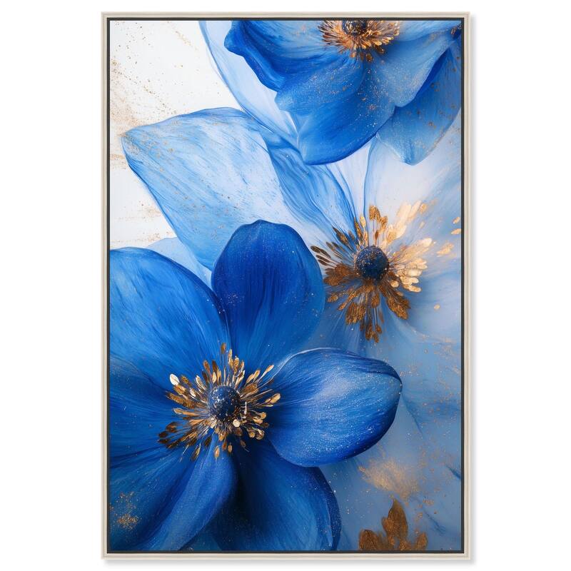 Twilight Teal Tint I Canvas by Art Remedy - 30" x 45" - Silver