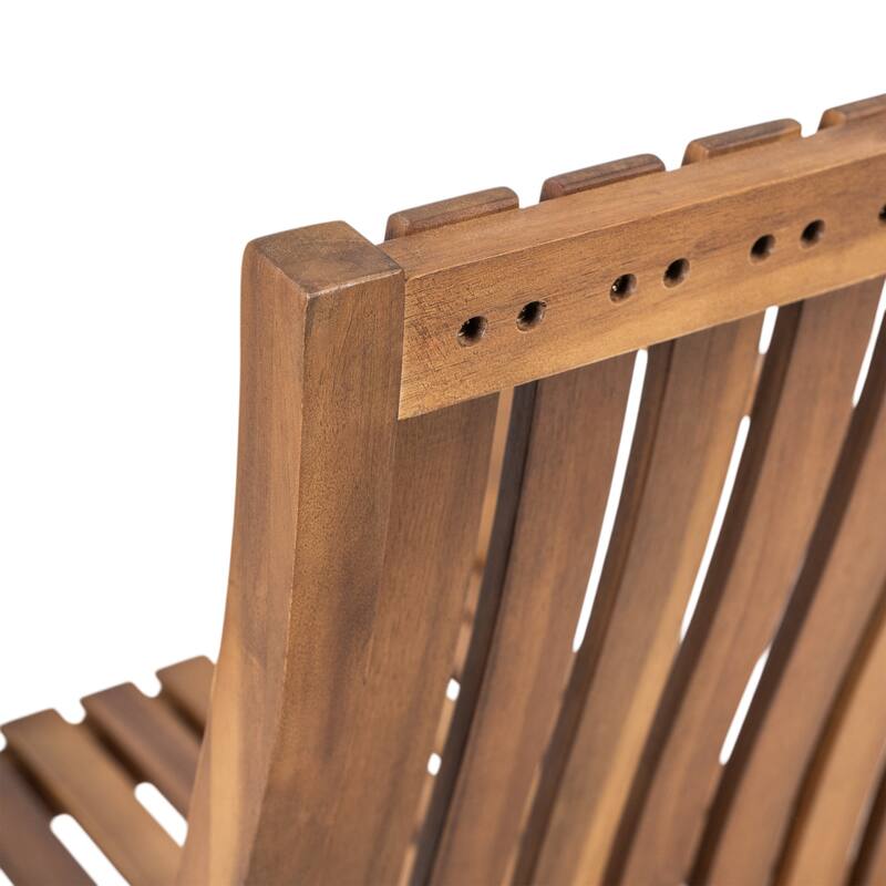 Christopher Knight Home- Sandy Acacia Wood Outdoor Rocking Chair Set of 2