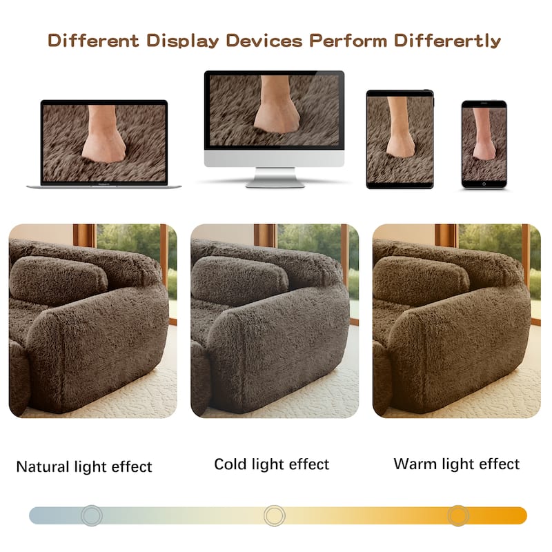 148.8 Inch Modular Couch with Ottoman, Comfy Couches, L Shaped 4 Seat Sofa, Modern Sectional Couches for Living Room