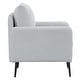 preview thumbnail 21 of 28, 23.6 Inch Seat Wide Chenille Accent Chair - Metal Black Legs Hold 300lbs
